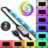 2Pcs USB Powered RGB 5050 LED Strip Lighting for TV Computer Background Light