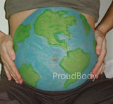 Proud Body PREGNANCY BELLY PAINTING KIT - Vegan, No Parabens, NonToxic, USA Made