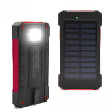 Waterproof 300000mAh Dual USB Portable Solar Charger Solar Power Bank For Phone