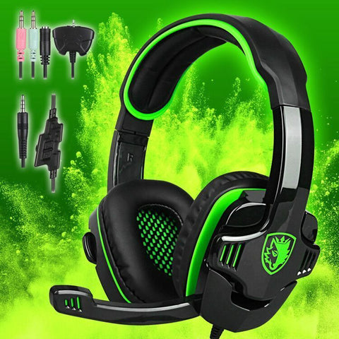 3.5mm Surround Stereo Gaming LOL Headset Headband Headphone PC w/ Mic PS4