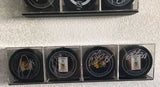 4 PUCK HOCKEY HANGER HOLDER DISPLAY AUTOGRAPHED WALL MOUNT