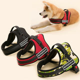 Adjustable No Pull Large Dog Harness w Handle No-Slip Fr Training Walking Hiking