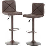 PU Leather Modern Adjustable Swivel Barstools Hydraulic Chair Bar Stools