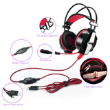 Gaming Headset Surround Stereo Headband Headphone USB 3.5mm LED with Mic for PC