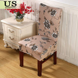 Stretch Spandex Chair Cover Dining Room Wedding Party Décor Pattern Seat Cover