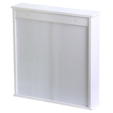 Wall Mount Bathroom Cabinet Organizer Kitchen Cupboard w/Door Storage Shelf Home