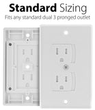 Child Baby Safety Proof Self-Closing Electrical Outlet Covers Wall Socket Plugs