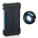 300000mAh Waterproof Portable Solar Charger Dual USB Battery Power Bank Phone