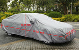 L - Foldable Waterproof Snow Wind Dust Resistant UV Outdoor Full  Auto Car Cover