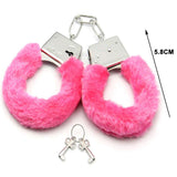 New Handcuffs Up Furry Fuzzy Sexy Slave Hand Ring Ankle Cuffs Restraint Bed Toys