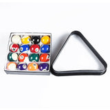 1.5 Inch Mini Pool Billiard Balls Set Plastic 8-Ball Triangle Rack