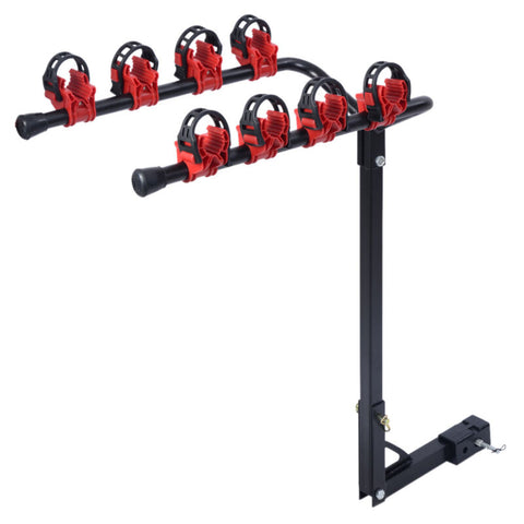 New 4 Bicycle Bike Rack 1-1/4"&2" Hitch Mount Carrier Car Truck AUTO SUV Swing