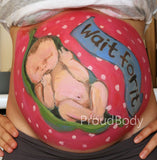 Proud Body PREGNANCY BELLY PAINTING KIT - Vegan, No Parabens, NonToxic, USA Made