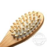 Bath Body Brush Natural Bristles Long Handled Shower Back Scrubber Brush loofah