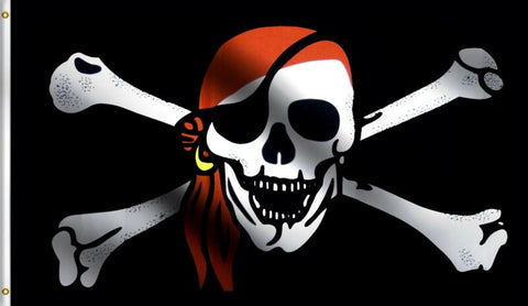 3x5 Jolly Roger Pirate Surrender the Booty Flag 3'x5' Flag House Banner