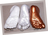 Luna Bean INFANT Baby Foot Prints BRONZING KIT Hand Casting Molds Footprint Kit