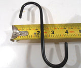 S HOOK LOT OF 10 PVC COATED BLACK  (5") INCH STEEL  PLANT S-HOOK