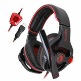 Gaming Headset Stereo7.1 Surround Sound USB Headphone For PC Laptop