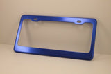 Anodized Aluminum License Plate Frame - Blue