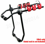 4PC Bicycle Bike Rack 1"-1.7" Hitch Mount Carrier Strap Car Truck SUV Spare Hood