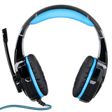 Gaming Headset Surround Stereo Headband Headphone USB 3.5mm LED with Mic for PC