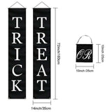 Trick or Treat Halloween Banner, Halloween Decor (72in x 14in) Indoor Outdoor