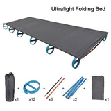 Camping Mat Ultralight Portable Single Folding Camp Bed Cot Sleeping Outdoor US