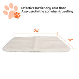 Pet Bed Self Warming Cushion Pad Mattress Pillow Soft Winter Warm Washable