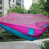 Double Person Hanging Hammock Travel Outdoor Camping Tent Swing Bed Mosquito Net