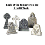 6 Tombstones Halloween Prop Spooky Decoration Haunted House Outdoor Indoor Decor