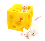 Stretch Mice & Cheese Tactile Toy Occupational Therapy Tactile Stress Fidget Toy