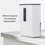 Portable Dehumidifier with UV Light for Home, Basement, A Room, Ultra-Quiet New