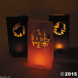 12 HALLOWEEN Party Decoration Pathway Walkway Paper SILHOUETTE LUMINARY BAGS