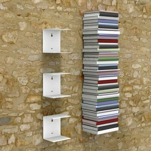 Floating Book Shelves Wall Mounted Shelf Modern U Shape Bracket Set