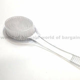 Back Scrubber Shower Bath Body Brush Nylon Bristles Sponge w Sturdy Handle