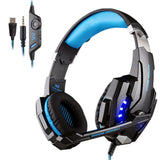 Gaming Headset Surround Stereo Headband Headphone USB 3.5mm LED with Mic for PC