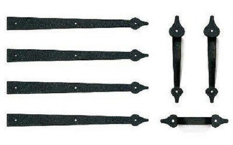 DELUXE Garage Door Decorative Hardware Kit-Hinges & Handles-SINGLE KIT