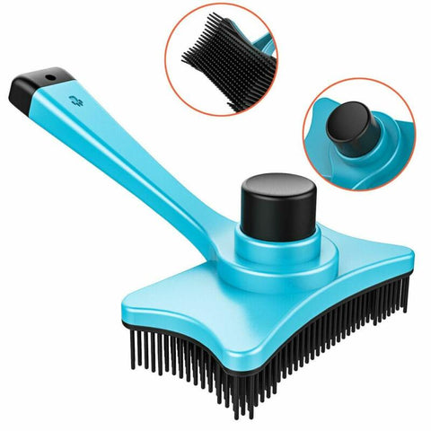 Pet Grooming Brush DeShedding Tool Comb Edge Trimming Dog Cat Fur Removal Rake