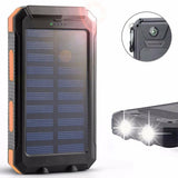 Waterproof 300000mAh Dual USB Portable Solar Charger Solar Power Bank For Phone