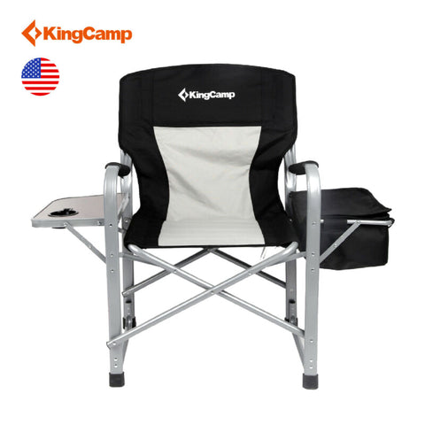 Kingcamp Outdoor Tailgating Camp Folding Director's Chair with Side Table Bag