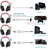 Stereo Bass Surround Gaming Headset for PS4 New Xbox One PC with Mic