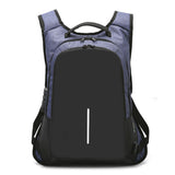 Anti-Theft Men Women Travel Backpack External USB Charge Port Laptop School Bag