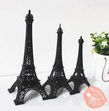 Black Metal Paris Eiffel Tower Statue Centerpiece Wedding Decoration