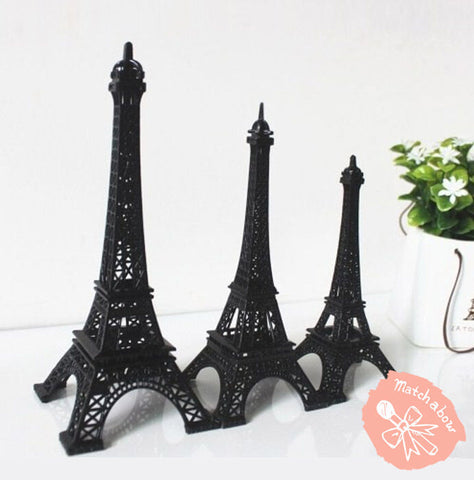 Black Metal Paris Eiffel Tower Statue Centerpiece Wedding Decoration