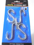 S HOOKS SET STEEL WITH ZINC PLATING GARAGE PLANTS KITCHEN S-HOOKS