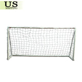 PE 6 x 4ft Football Soccer Goal Post Net Kids Outdoor Football Match Training