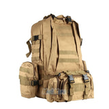 55L Outdoor Military Molle Tactical Backpack Rucksack Camping Bag