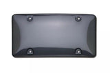 Auto Car Clear Tinted License Plate Cover Smoked Bubble Shield Tag Black