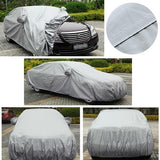 Car Cover Waterproof Sun UV Snow Dust Rain Resistant Protection For Sedan Size L