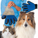 Pet Hair Brush Silicone Comb Dog Cat Grooming Massage Soft Bath Shedding Glove